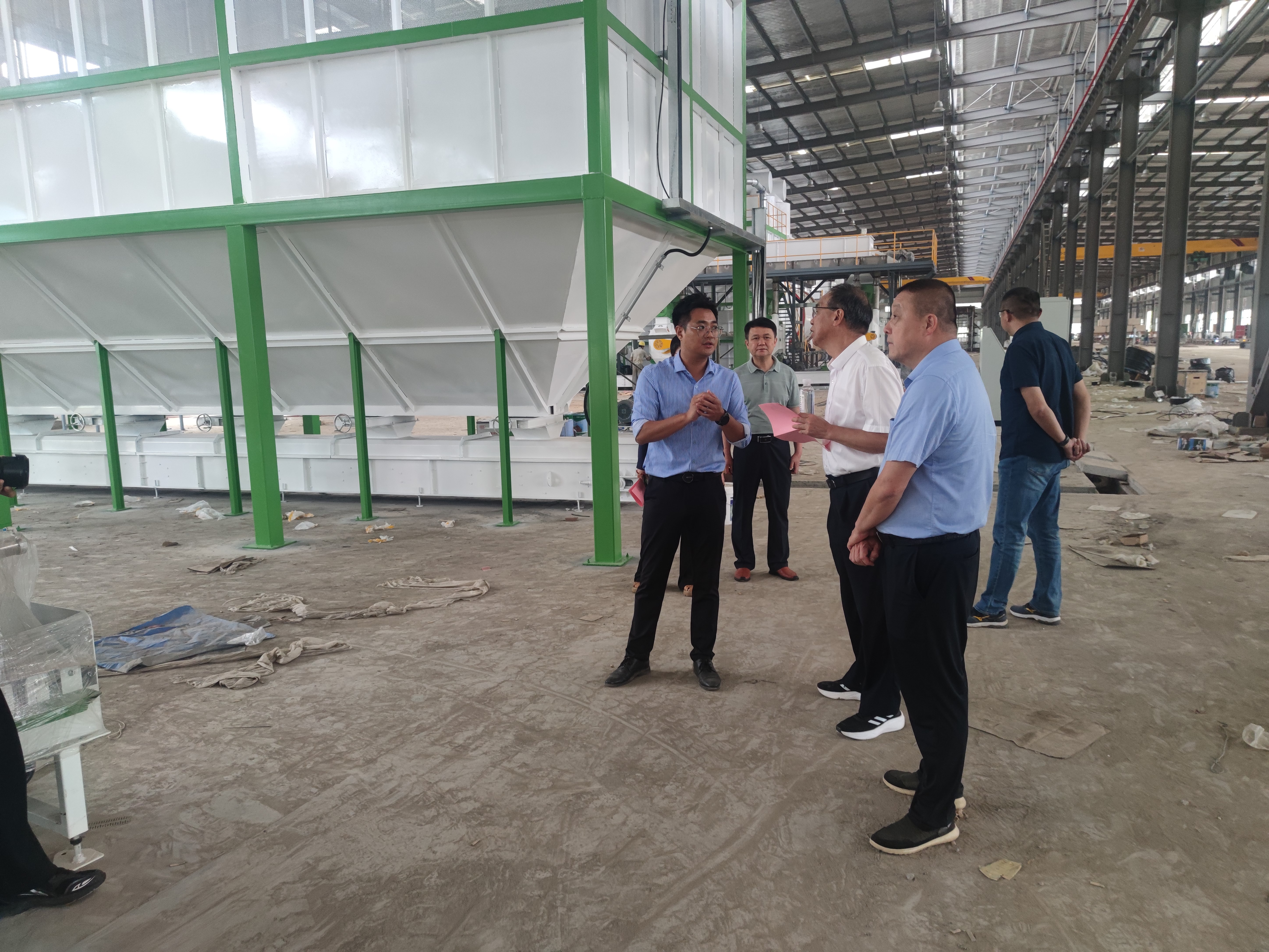 市政协莅临福建9159金莎游艺场调研生物质颗粒项目